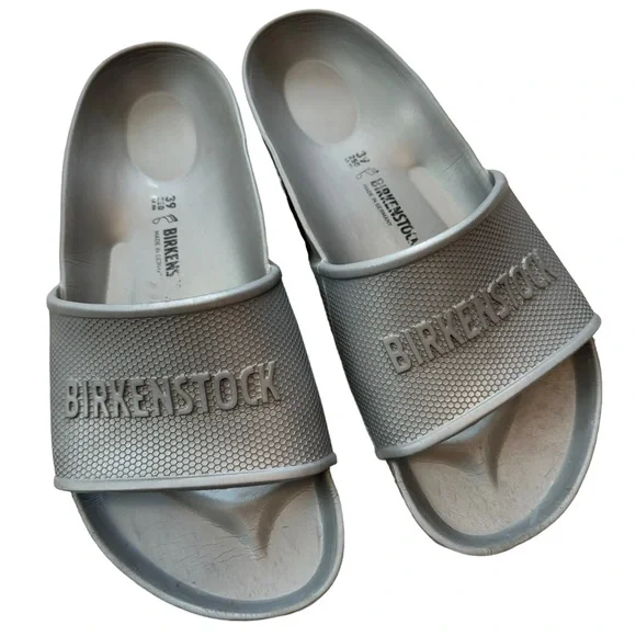 birkenstock barbados silver